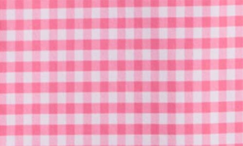 Vineyard Vines Kids' On-the-go Brrrº Gingham Button-down Shirt In Pink
