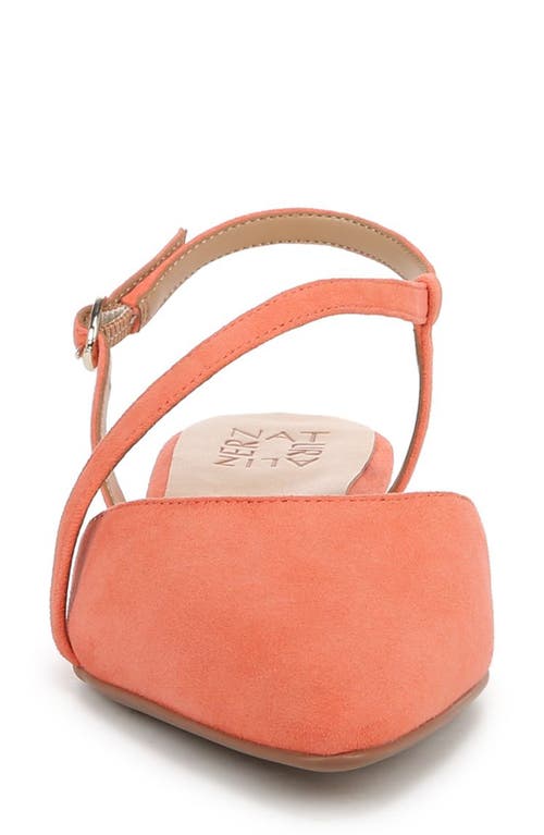 Naturalizer Hawaii Pointed Toe Slingback Flat In Orange