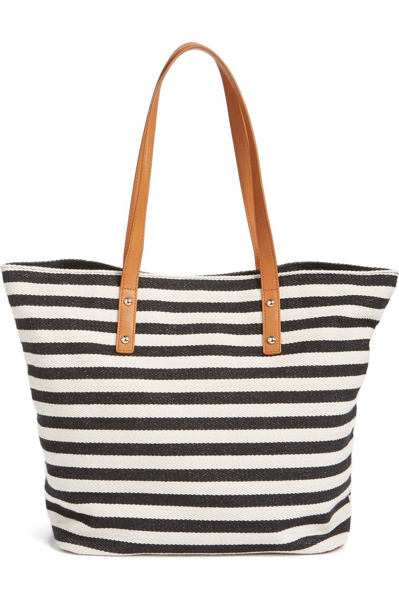 BP. Stripe Canvas Tote, Main, color,
