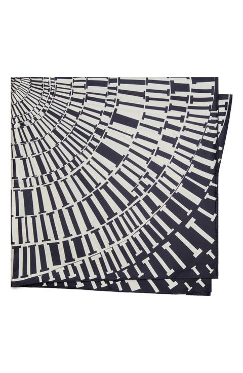 Reversible Silk Square Scarf