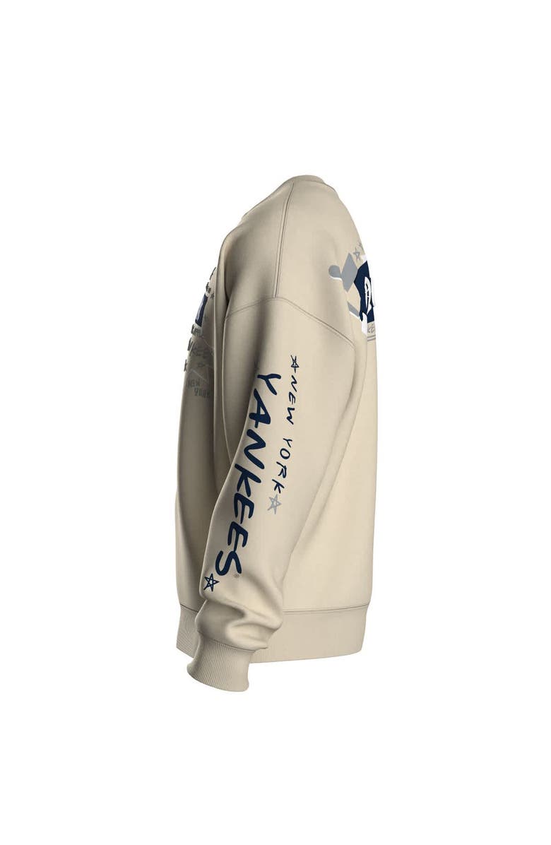 FANATICS Women's Fanatics Beige New York Yankees Graffiti Fleece Sweatshirt, Alternate, color, Beige
