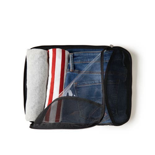 Baggallini 2 Medium / 1 Large Compression Packing Cubes Travel Set In Midnight Blossom