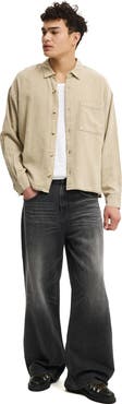 Cotton On Men's Washed Long Sleeve Shirt