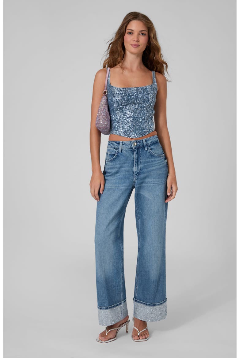 Rey Wide Leg Jeans, Alternate, color, FRS3-TURQU