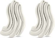 Sterling Forever Sylvie Ripple Statement Stud Earrings