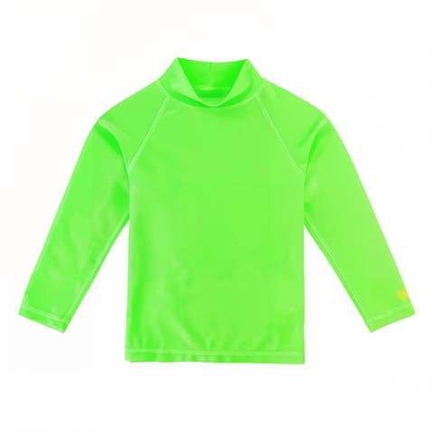 Neon Long Sleeve Sun & Swim Shirt (Toddler, Little Kid, Big Kid)
