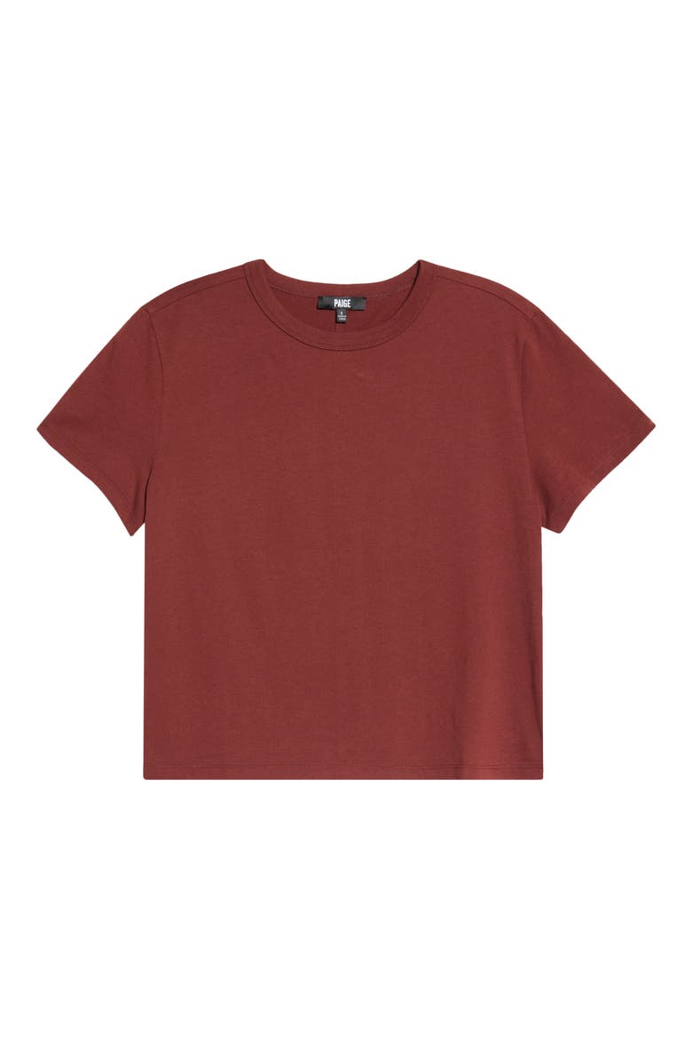 Rhodes Cotton Crewneck T-Shirt, Alternate, color, GARNET