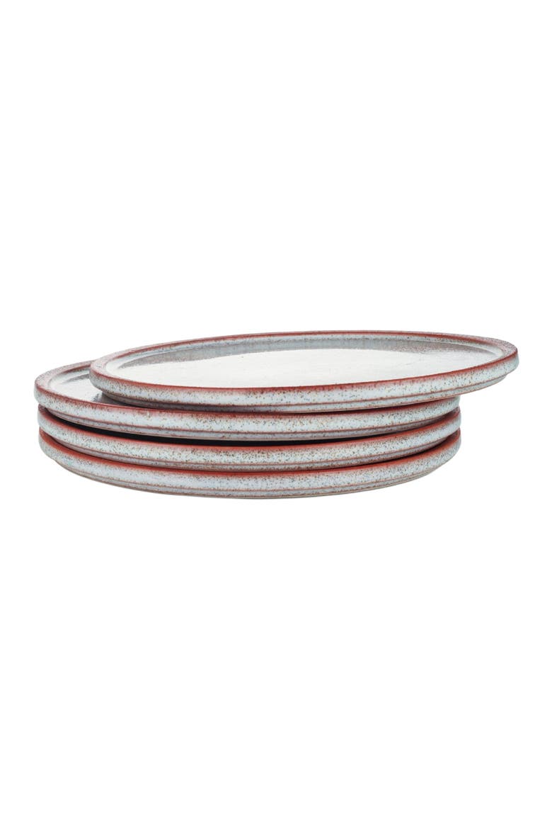 Vince Stoneware 4-Piece Salad Plate Set, Alternate, color, Red