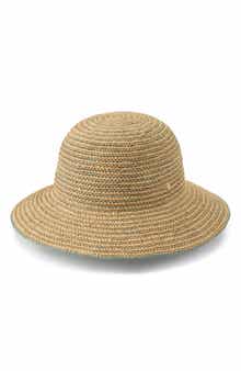 Evadine Packable Raffia Sun Hat