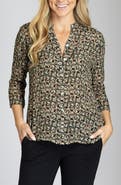 APNY Abstract Print Button-Up Shirt
