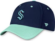 FANATICS Men's Fanatics Branded  Deep Sea Blue/Light Blue Seattle Kraken Authentic Pro Rink Two-Tone Flex Hat