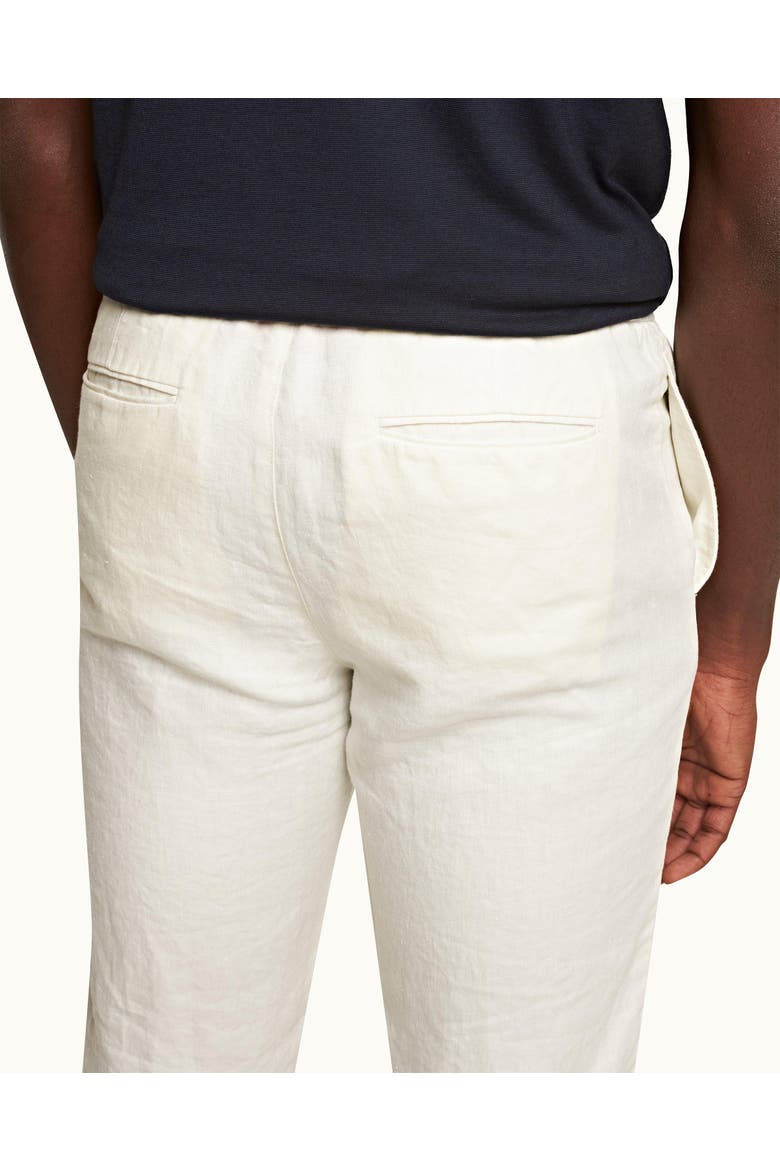 Cornell Linen Tailored Fit Washed Linen Trousers, Alternate, color, SANDBAR