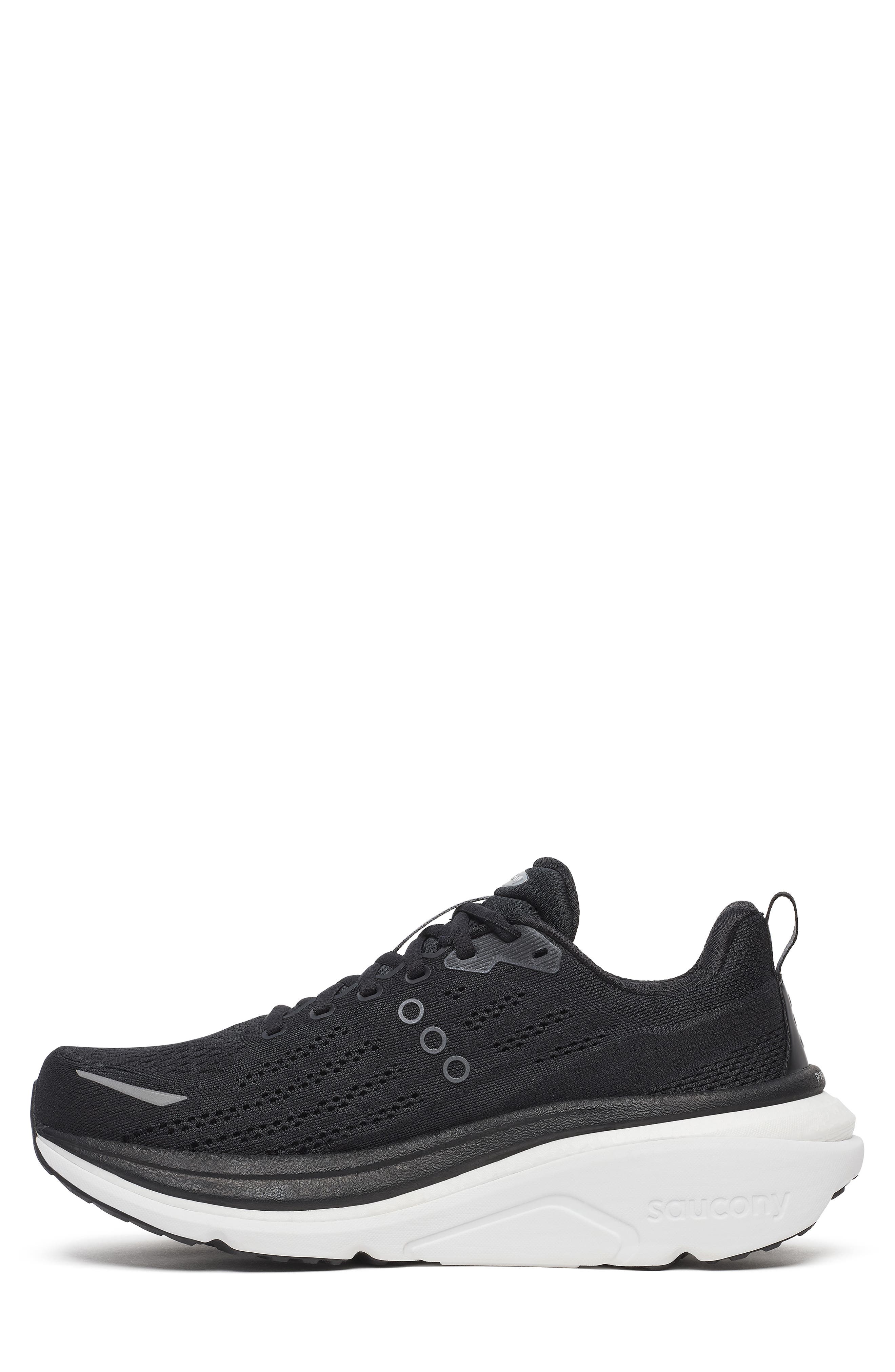 Saucony Hurricane 25 Running Shoe, Alternate, color, Black/ White