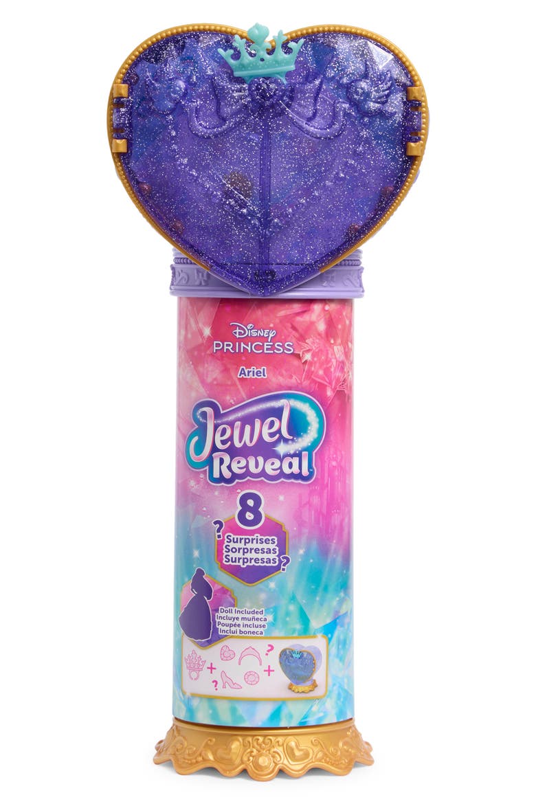 Jewel Reveal™ Ariel Doll with 8 Surprises, Main, color, ASST