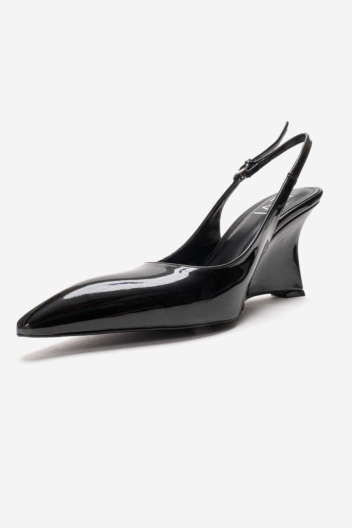 Prologue Shoes Felon Slingback Wedge Pump, Alternate, color, Black