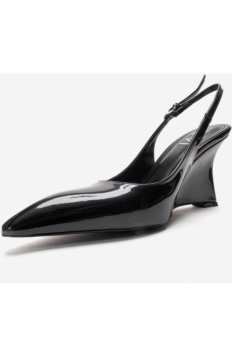 Prologue Shoes Felon Slingback Wedge Pump, Alternate, color, Black