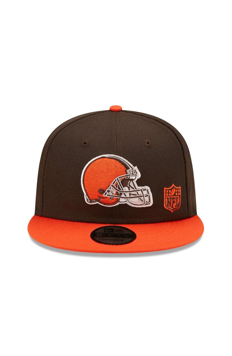 New Era Men's New Era Brown/Orange Cleveland Browns Flawless 9FIFTY Snapback Hat, Alternate, color,