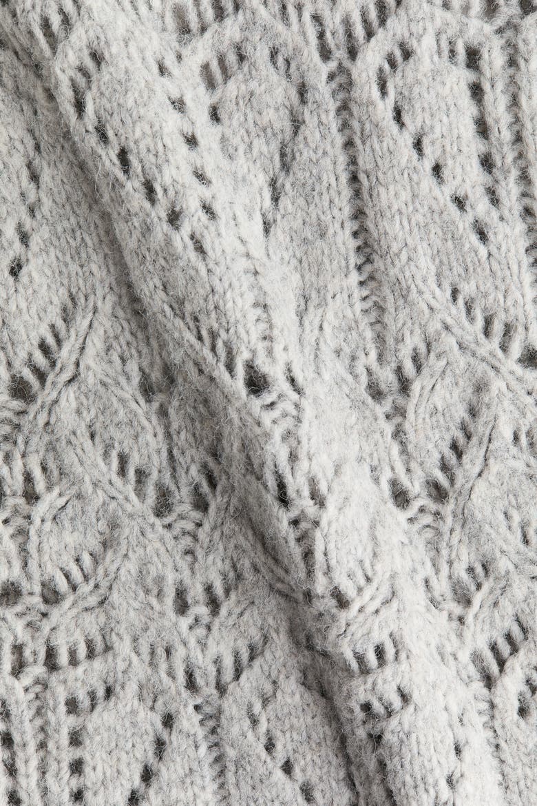 Pointelle-knit Jumper, Alternate, color, Light gray