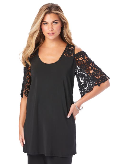 Cold Shoulder Ultrasmooth® Fabric Tunic