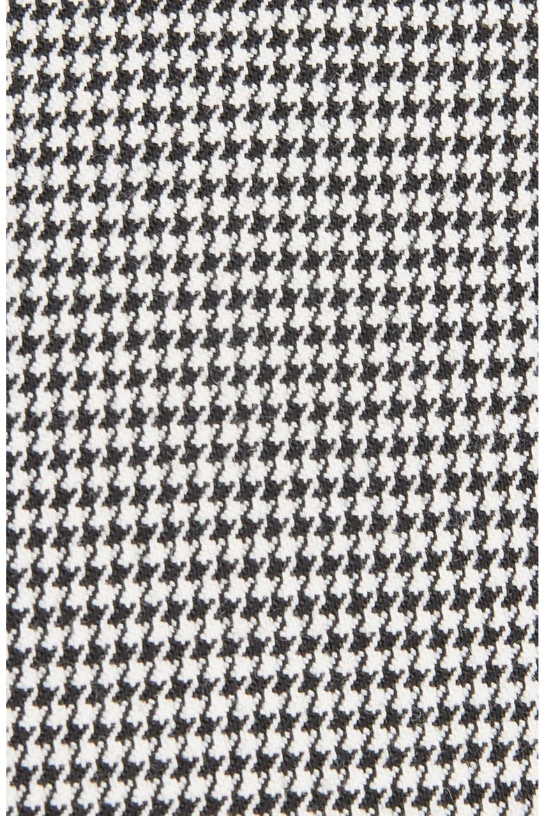 Houndstooth Godet Midi Skirt, Alternate, color, BLACK/ WHITE