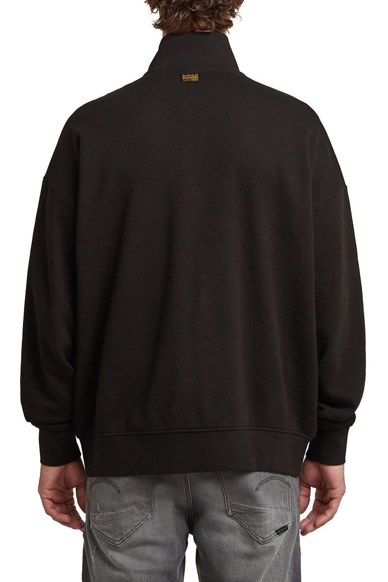 Rovic Zip-Up Sweatshirt, Alternate, color, DARK BLACK