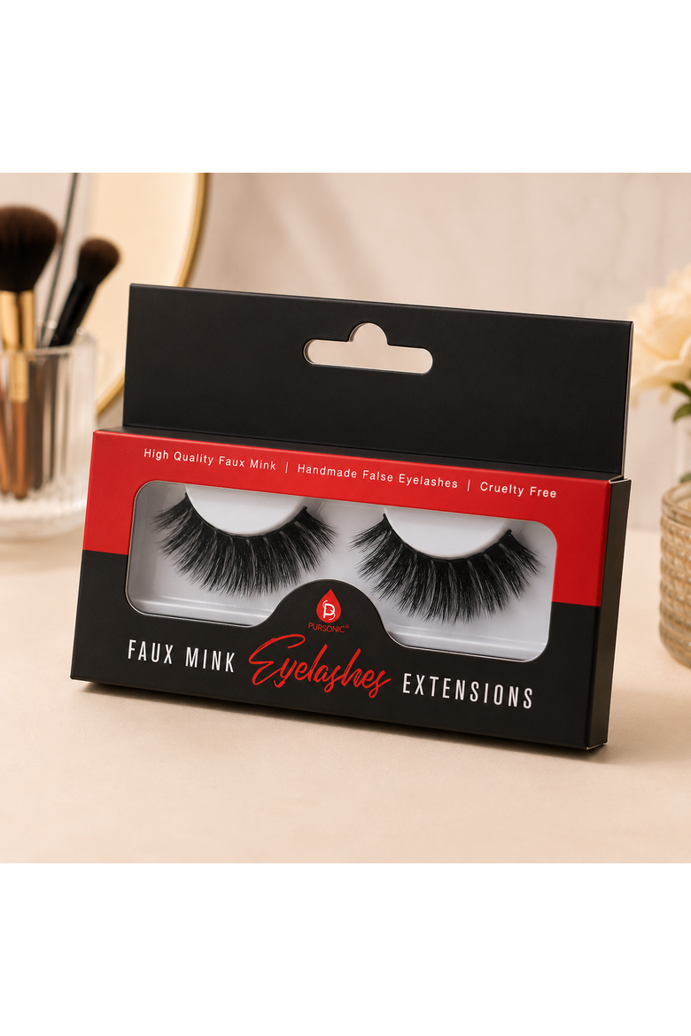 Faux Mink Style False Eyelashes Extensions, Alternate, color, Black