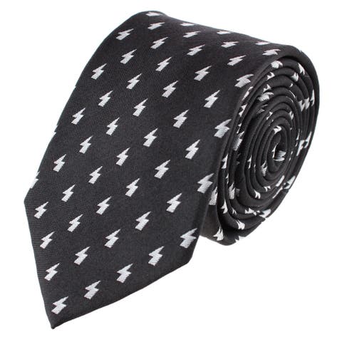 Zesus Striking Lightning Novelty Silk Necktie