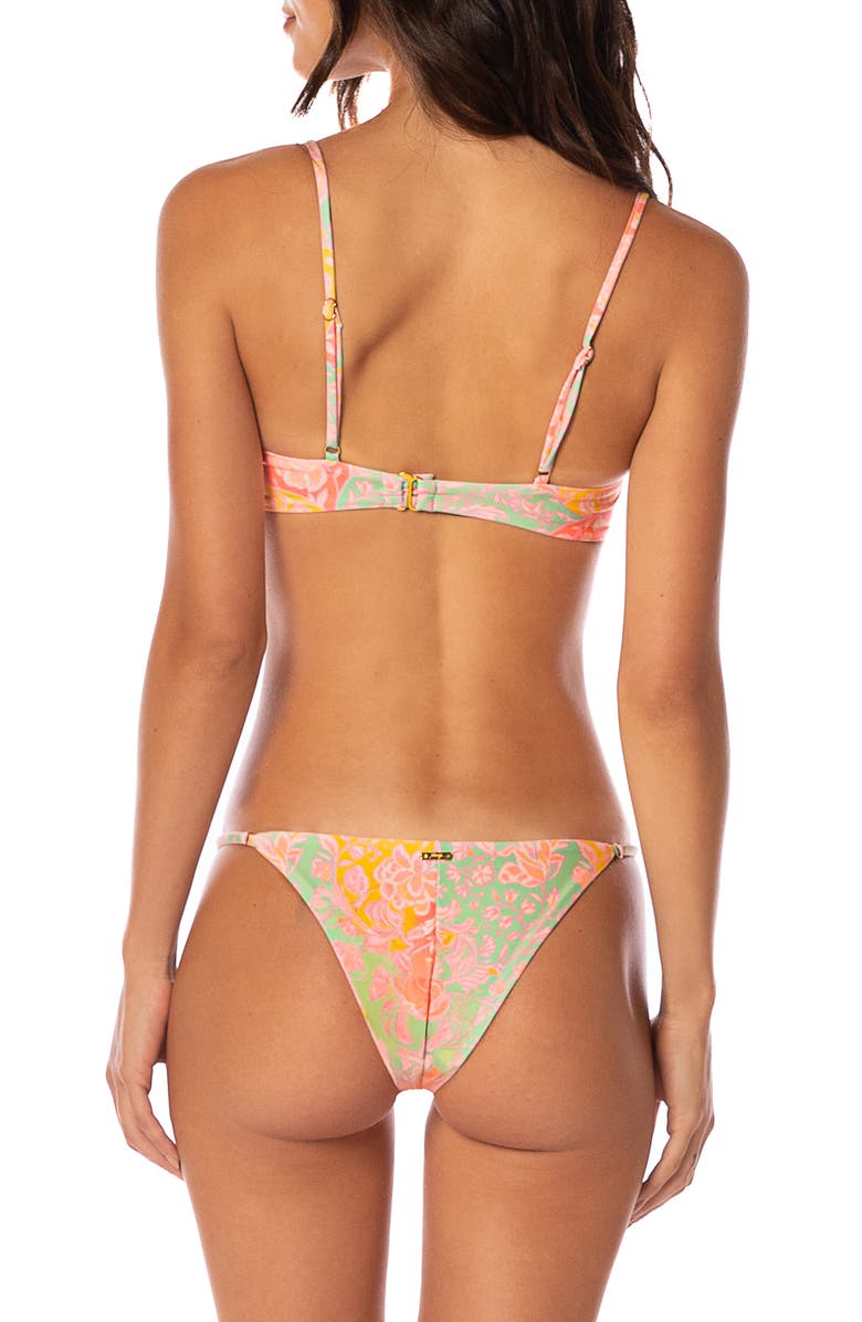 Maaji Arabian Nights Amatista Underwire Reversible Bikini Top, Alternate, color, Bright Yellow