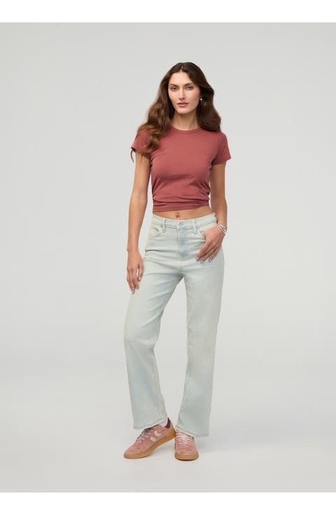 Performance Denim High Rise Straight