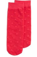 Nordstrom Heart Sheer Ankle Socks