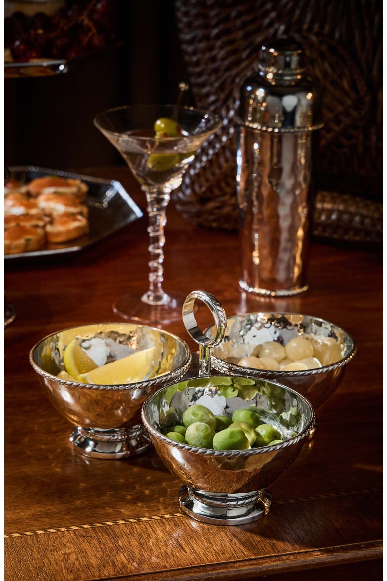 Graham Triple Cocktail Bowl, Alternate, color, SILVER