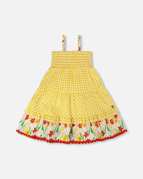Sleeveless Daffodil Gingham Sundress (Toddler, Little Kid & Big Kid)