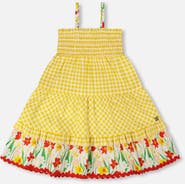 Deux par Deux Sleeveless Daffodil Gingham Sundress