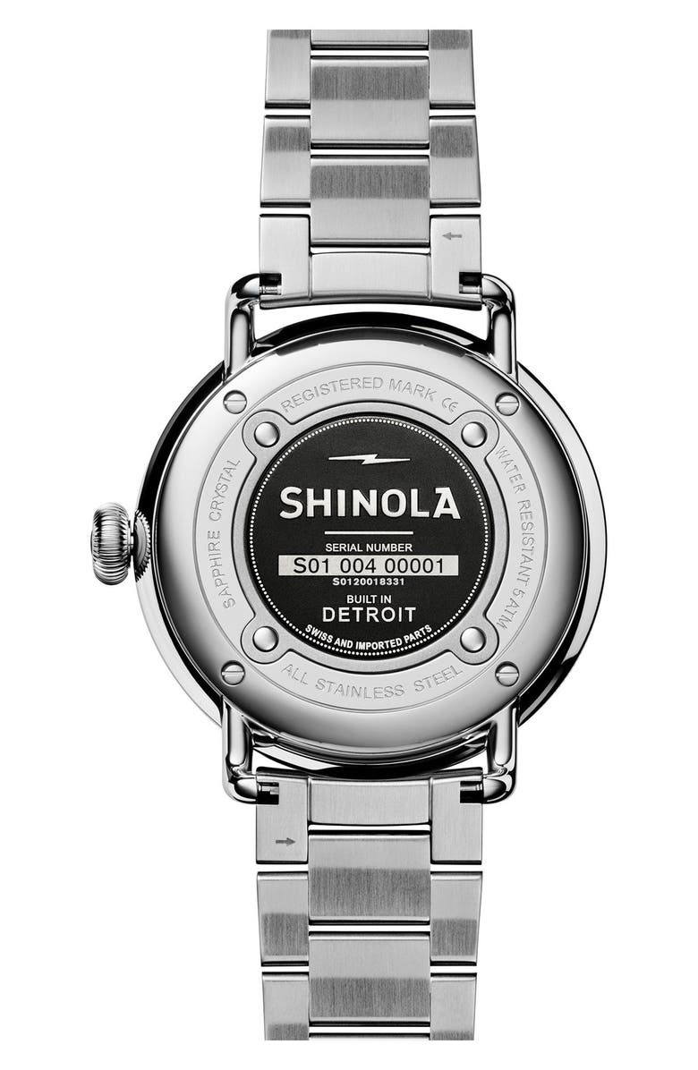 Shinola The Canfield Bracelet Watch, 43mm, Alternate, color,