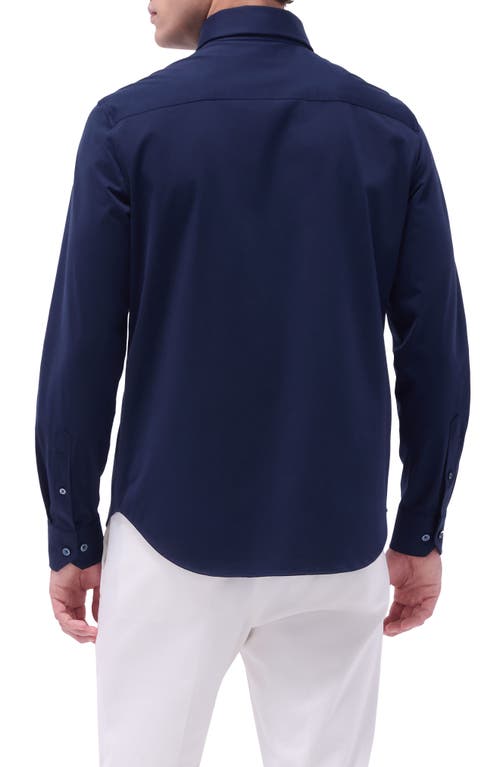 Bugatchi Devon Ooohcotton® Button-up Shirt In Black