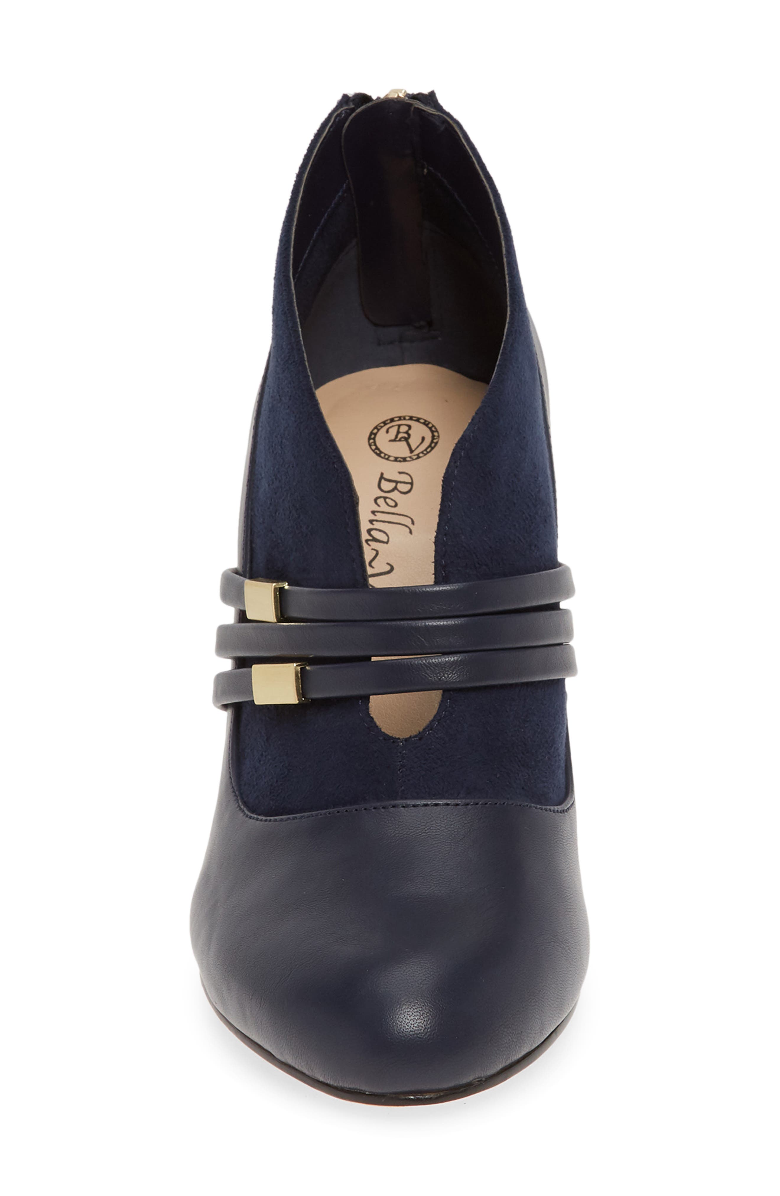 Noemi II Bootie, Alternate, color, NAVY FAUX LEATHER