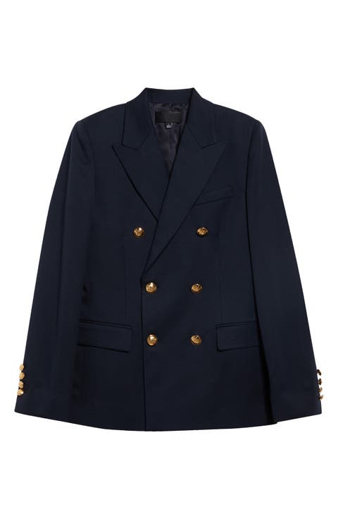 Bruni Double Breasted Virgin Wool Jacket