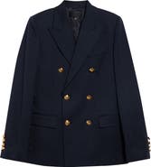 Nili Lotan Bruni Double Breasted Virgin Wool Jacket