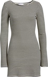 Princess Polly BRYANNA L/S MINI DRESS BLK/WHT