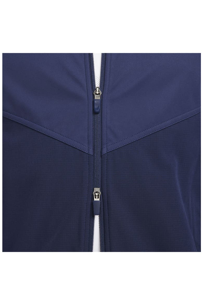 Tour Essential Water-Repellent Golf Jacket, Alternate, color, MIDNIGHT NAVY/ WHITE