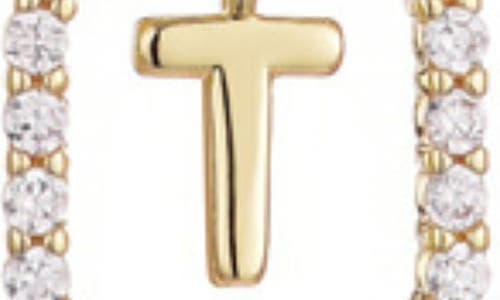 Adornia Floating Letter Initial Cubic Zirconia Pendant Necklace