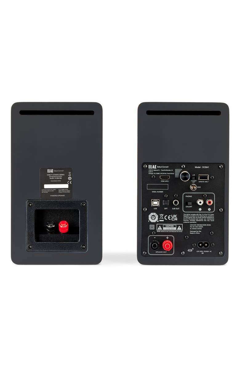 ELAC DCB41 4.5 Inch Powered Bookshelf Speaker - Pair, Alternate, color, Black