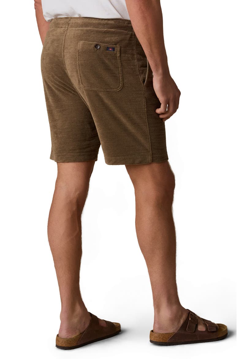 Cabana Terry Cloth Shorts, Alternate, color, ISLAND BROWN