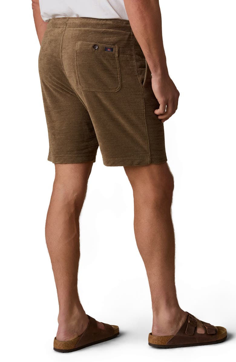 Faherty Cabana Terry Cloth Shorts, Alternate, color, Island Brown