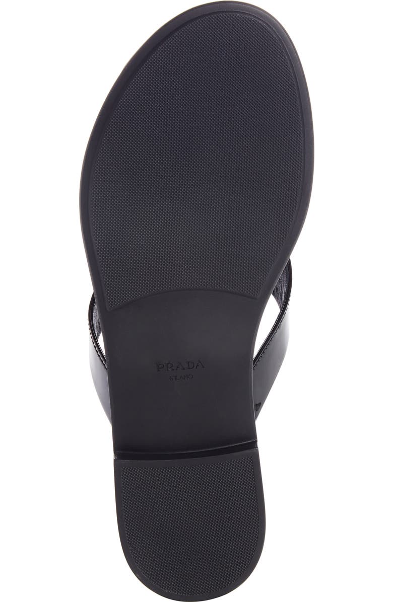 Prada Logo Thong Sandal, Alternate, color,