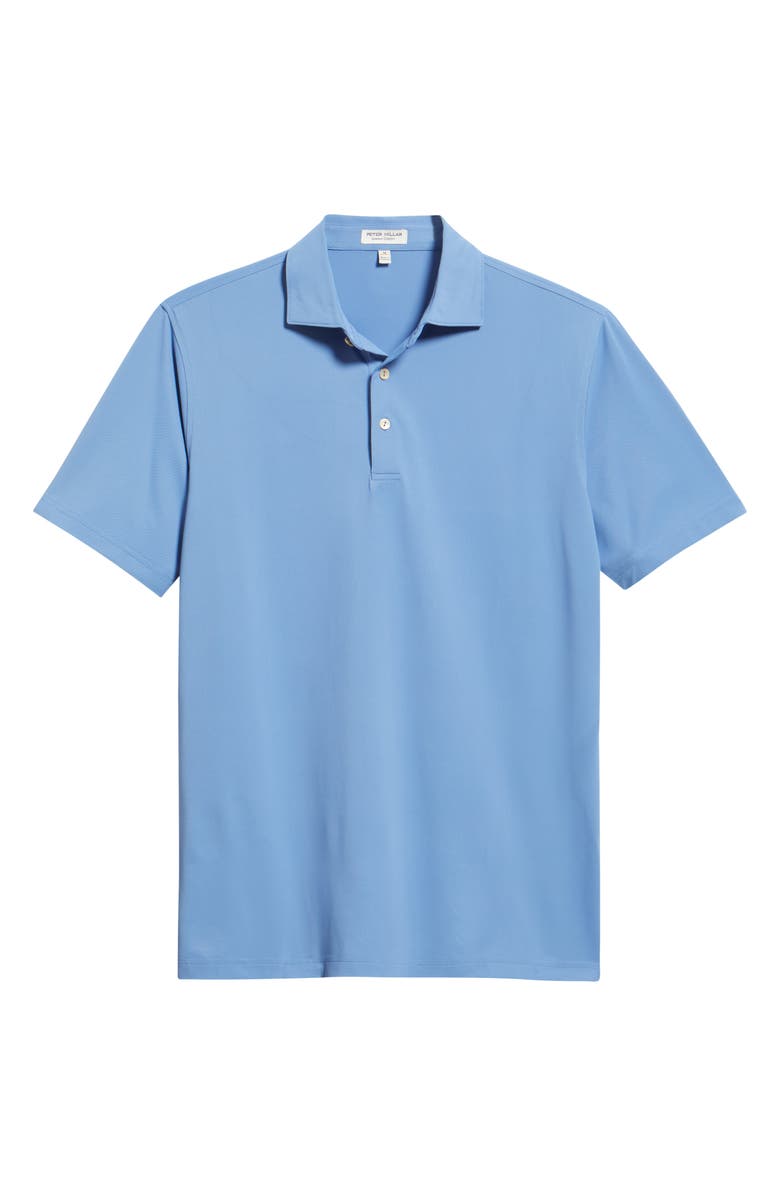 Peter Millar Solid Performance Piqué Polo, Alternate, color, Evening Tide