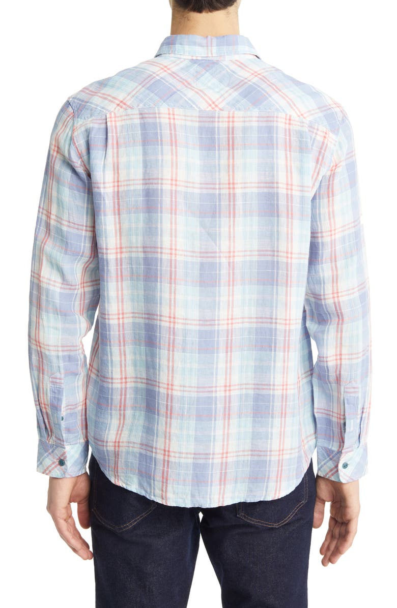 Rails Havana Plaid Linen Button-Up Shirt, Alternate, color, 