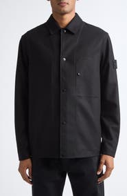 Stone Island Virgin Wool & Nylon Shirt Jacket