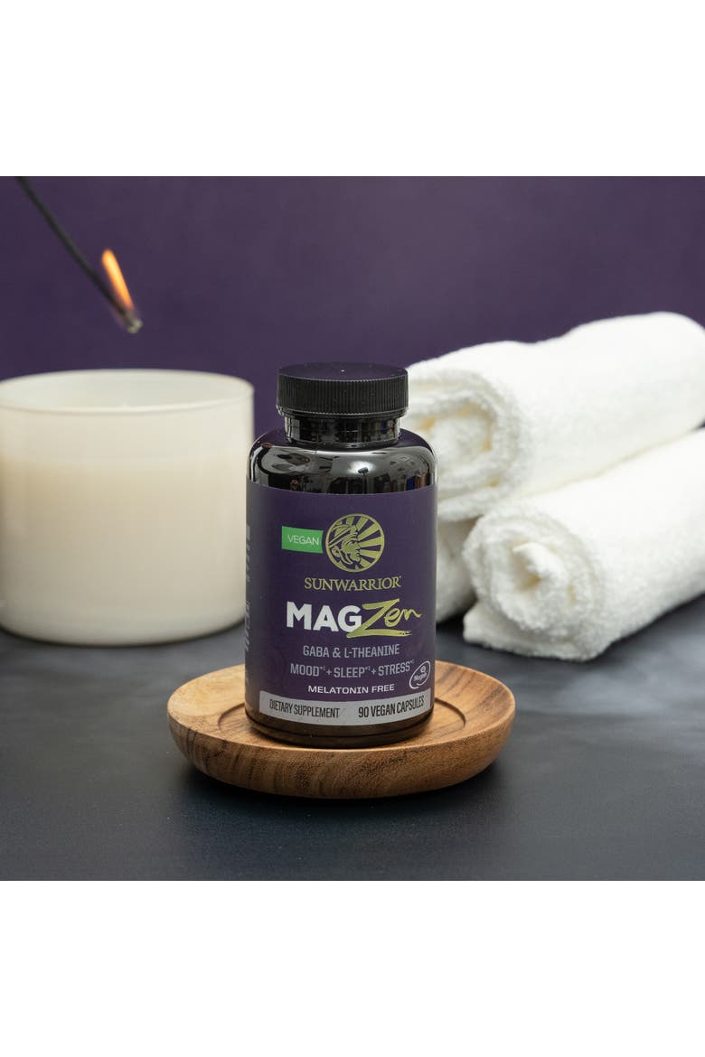 MagZen Magnesium Calm Capsules, 90ct Bottle, Alternate, color, No Color