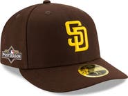 New Era Men's New Era Brown San Diego Padres 2025 MLB Postseason Side Patch Low Profile 59FIFTY Fitted Hat